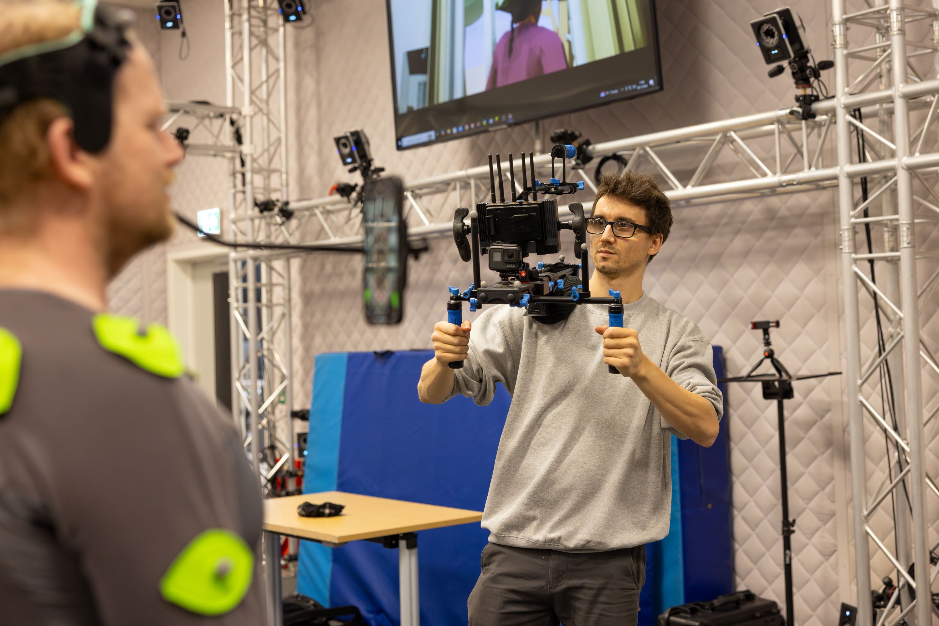 Person holding camera